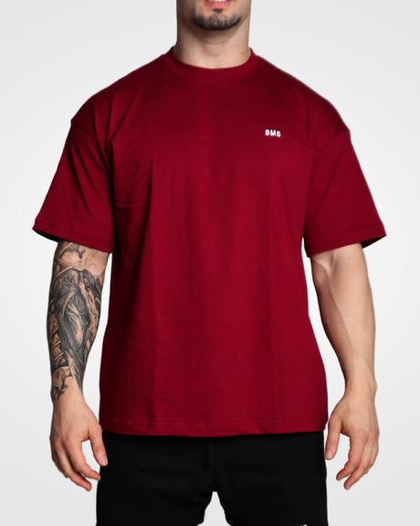 T-shirt Oversized Bordeaux - BMS