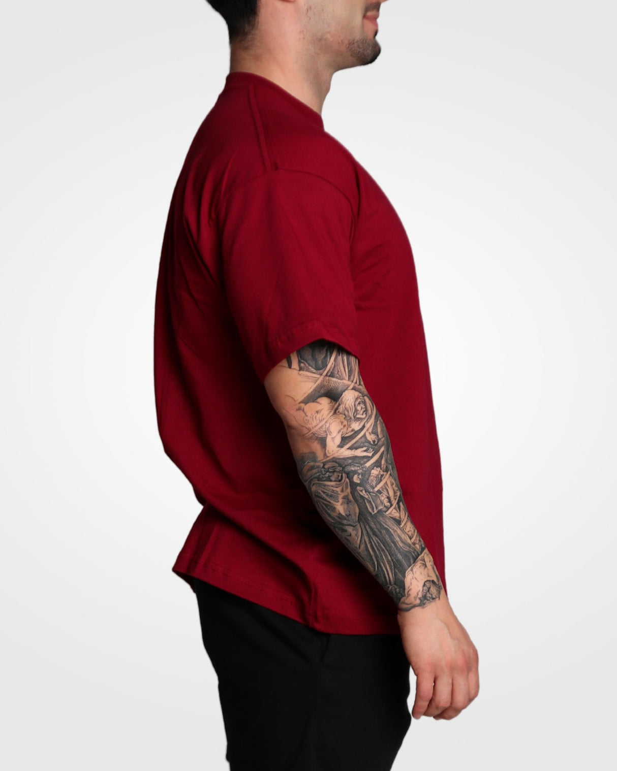 T-shirt Oversized Bordeaux - BMS